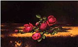 Martin Johnson Heade Jaqueminot Roses painting